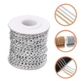 thumbnail image 2 of Miangastore 1 Roll Aluminium Chain Twisted Link Chains DIY Crafts Chain Bag Garment Chain, 2 of 8