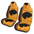 Black History Month 2025 Car Seat Covers 2Piece Set Universal Auto