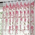 thumbnail image 5 of Peony Sheer Curtains under $5! CQCYD Peony Sheer Curtain Window Drapes, Voile Curtain Panels for Living Room, Modern Floral Window Treatments, Light Filtering Bedroom Curtains, 5 of 9