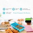 thumbnail image 5 of 1/2 Cup Silicone Freezer Tray With Lid - Silicone Freezer Molds 2-Pack For meal prep & freezing of various sauces and other dishes, oven and dishwasher safe, 5 of 6