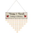 thumbnail image 1 of Birthday Calendar Wall Hanging Wooden Calendar Board Wooden Calendar Wall Hanging Logo Birthday Reminder Board, 1 of 2