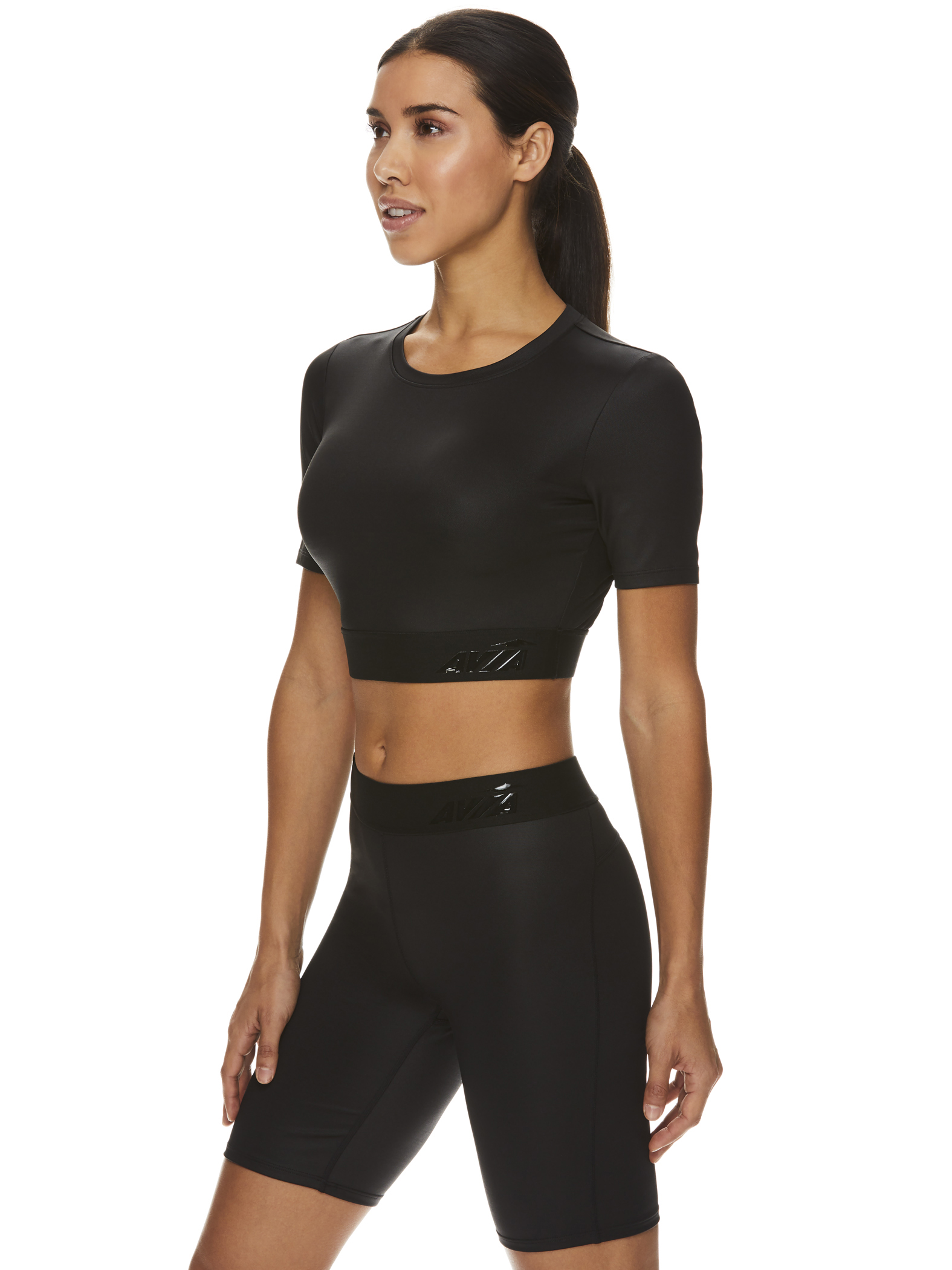Avia Women's Active Ready Set Glow Cropped Tee - image 2 of 4