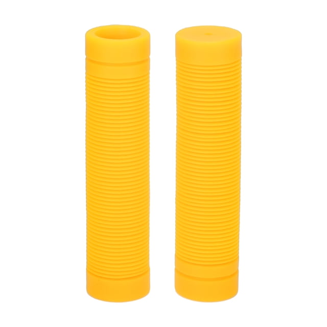 Empuñaduras de manillar MTB Unique Bargains 125 mm de largo, suaves, reemplazo protector de empuñadura de extremo de ciclismo amarillo 1 par