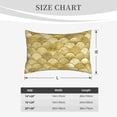 thumbnail image 4 of Honeii Mermaid Fish Scale Pattern Decorative Throw Pillow Case - Elevate Your Couch, Sofa, or Bed with Stylish Home Decor-20"x30", 4 of 6