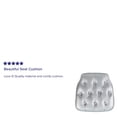 thumbnail image 2 of Hard Silver Tufted Vinyl Chiavari Chair Cushion, 2 of 4