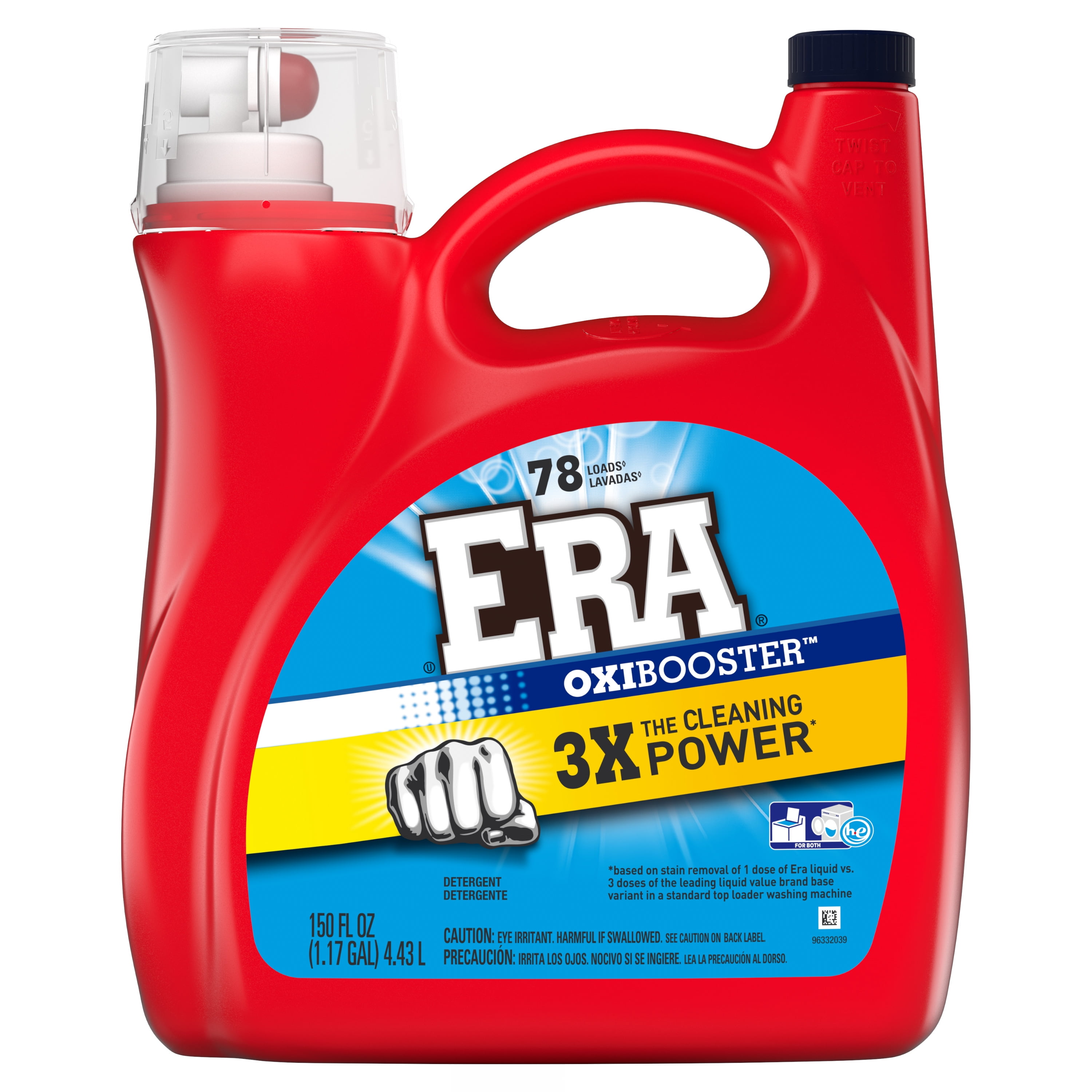 Era Oxibooster Liquid Laundry Detergent 78 Loads 150 Fl Oz Era Oxibooster Liquid Laundry Detergent 78 Loads 150 Fl Oz