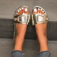 thumbnail image 4 of Pantuflas planas para mujer, informales, diarias, de charol, ligeras, con diamantes de imitación Wmkox8yii  ytu1002, 4 of 4
