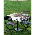 thumbnail image 4 of Hokiten Outdoor Tablecloths with Umbrella Hole & Zipper, 4th of July 54x54 Inch Square Tablecloths, Independence Day Spring Floral Love Heart Flowers Waterproof Table Cloth, Patio/Pool Table Covers, 4 of 7