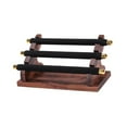 thumbnail image 2 of Segolike Rings Display Stand Jewelry Storage Rack Multi Tiers with Wooden Base Suede Holder Jewelry Organizer Rings Holder for Desktop , Black 22x10.5x9.5cm, 2 of 8