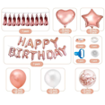 thumbnail image 4 of Juego de decoración de fiesta NQ 72 piezas globos de confeti y fondo de pancarta, 4 of 5