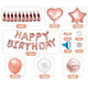 thumbnail image 4 of Juego de globos de decoración para fiestas, 72 Uds., decoraciones de globos de confeti y pancarta de fondo para decoración de fiestas, 4 of 5