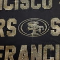 thumbnail image 5 of Women's Gameday Couture Black San Francisco 49ers Relaxed Drop Shoulder Hype Era Rhinestone Text Sweatshirt, 5 of 5