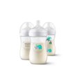 thumbnail image 1 of Philips Avent Natural Baby Bottle With Natural Response Nipple, With Blue Elephant Design, 3x9oz Bottles, SCY903/63, 1 of 9