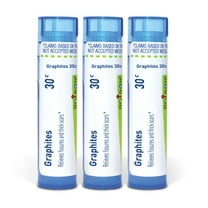 Boiron Graphites 30C, Homeopathic Medicine for Fissures And Thick Scars, 3 Count (3 x 80 Pellets)
