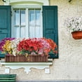 thumbnail image 3 of Deago 6 Bundles Artificial Violet Flowers Outdoor UV Resistant Shrubs Fake Flowers No Fade Plastic Plants Garden Porch Window Box Decorating (White), 3 of 6