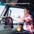 thumbnail image 7 of 30000mAh Portable Camping Fan, Rechargeable USB Tent Fan with LED Light & Hooks, Battery Personal Turbo for Travel Table Camping Gear, 7 of 7