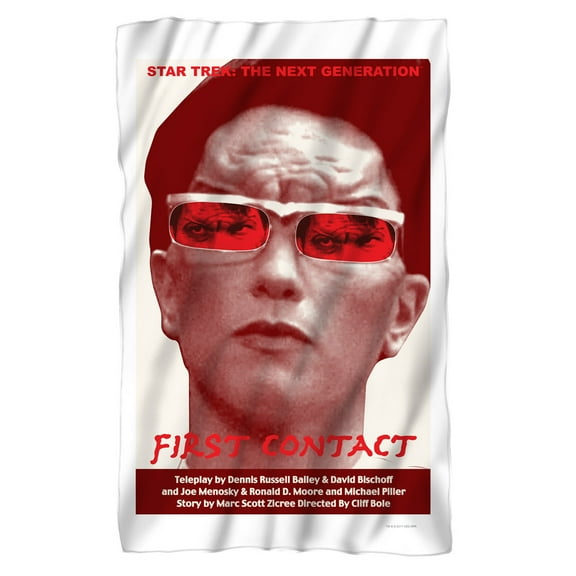 Star Trek TNG Season 4 Episode 15 Fleece Blanket (36x58)