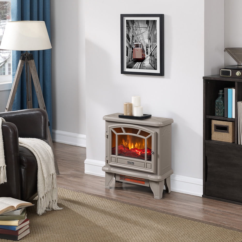 Duraflame® Infrared Quartz Electric Fireplace Stove Heater, Cream -  Walmart.com