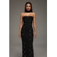 thumbnail image 3 of Vestido Bellabarnetten Nesya sin mangas con vendaje perlado largo, 3 of 7