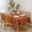 Lux Rust, variant on Lux Faux Linen Tablecloth with Slubby Yarn Textured Weaves Wrinkle Free Soft Table Cloth for Kitchen Dining Tabletop for Fall Harvest Thanksgiving Decorations Rectangle 60 x 84 Inch Rust