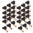 thumbnail image 2 of KLKCMS 30Pcs Wooden Clothespins Mini Wooden Clips Photo Clips Craft Clips Craft Clips Black, 2 of 9