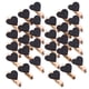 thumbnail image 2 of 30 mini clips de madera para fotos, pinzas de madera para ropa, pinzas para papel fotográfico con forma de corazón Negro, 2 of 9