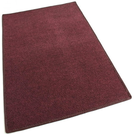 Red - Economy Indoor Outdoor Custom Cut Carpet Patio & Pool Area Rugs |Light Weight Indoor Outdoor (Best Outdoor Carpet For Screened Porch)