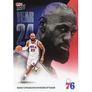 2026 Topps Now LeBron James #OS03 Rainbow Foil Headed to Philadelphia for Historic 24th Season Philadelphia 76ers Basketball Card