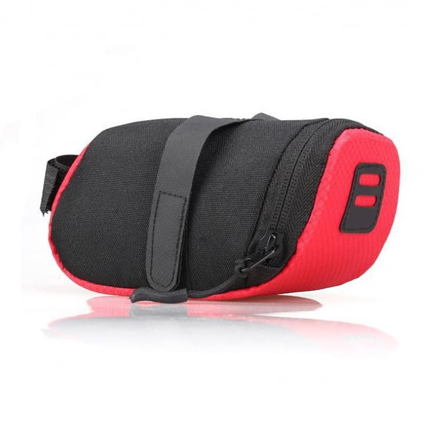 Toystoory Bolsa para sillín de bicicleta, resistente al agua, para bicicleta de montaña, debajo del asiento, bolsas portátiles para ciclismo, Ciclismo Rojo
