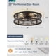 thumbnail image 5 of Ventilador de techo LEDIARY de 20 pulgadas, negro, enjaulado, con control remoto, 5 of 7