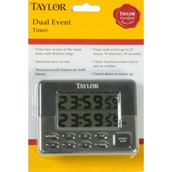 Taylor 5872 9 Dual Event Digital Timer Com