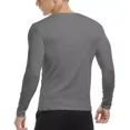 thumbnail image 3 of Playeras Hombre Camisa Henley De Manga Larga Playera Casual, 3 of 7