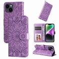 thumbnail image 5 of Funda tipo cartera GANGXUN para iPhone 13 Mini , diseño girasol, cuero PU, soporte, cierre magnético, tarjetero, 5 of 5