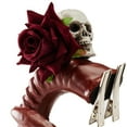 thumbnail image 7 of FENOHREFE Antelope Horn Skull Hair Clip for Adult Cosplay Costume Devil Horn Rose Barrettes Halloween Party Rose Hairpiece, 7 of 7