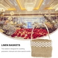 thumbnail image 3 of FESTFENDS 4Ud Cesta De Lino Color Chocolate Para Ceremonia Ideal Para Y Dulces, 3 of 8