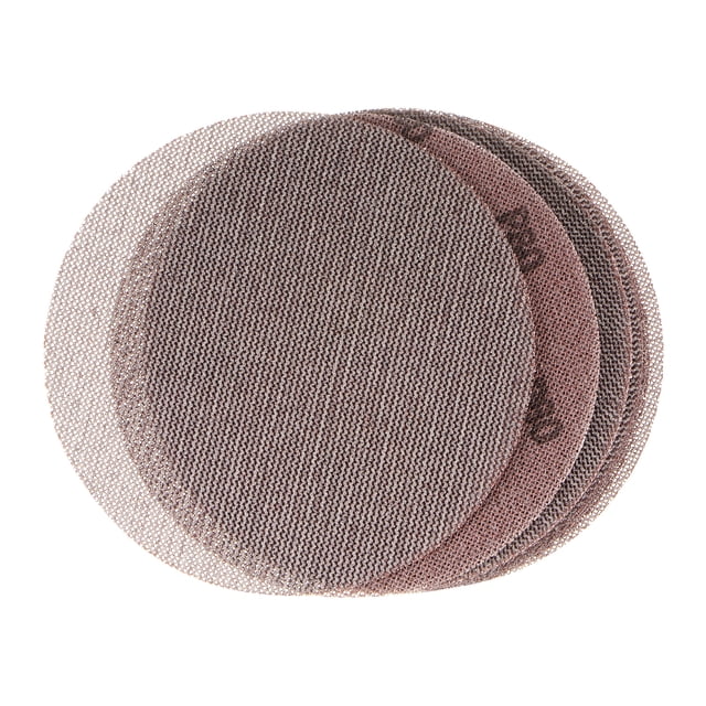 Uxcell 10 piezas de discos de lijado de malla de 6 pulgadas con gancho y lazo, almohadillas abrasivas de 80 granos sin polvo para muebles de madera