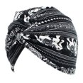 thumbnail image 3 of Turban Vintage Torsadé pour Femmes, Couvre-Chef, Bonnet, Noir, 3 of 5
