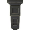 thumbnail image 2 of Ekena Millwork 4"W x 4 3/4"D x 8"H Small Reyes Wood Vintage Decor Corbel, Black, 2 of 6