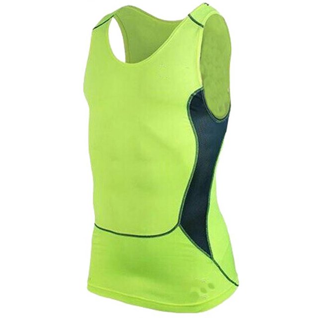 Soidarity Chaleco para correr para hombre, deportes, Fitness, compresión, tanques sin mangas, secado rápido, ajustado, para correr, Fitness, gimnasio, Uniforme atlético verde SG Soidarity FS8134-28