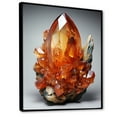 thumbnail image 2 of Designart "Carnelian Orange Spiritual Stone" Spiritual Floater Framed Wall Art Print, 2 of 7