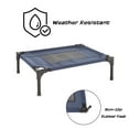 thumbnail image 3 of PETMAKER 24.5x18.5 Elevated Dog Bed - Indoor/Outdoor Cot for Pets (Blue), 3 of 8