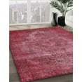 thumbnail image 2 of Ahgly Company Indoor Rectangle Mid-Century Modern Crimson Red Oriental Area Rugs, 4' x 6', 2 of 6
