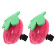 thumbnail image 3 of Miangastore Hair Clips Strawberry Shape Pink 2Pcs 2.7x2.3x1.6in, 3 of 8