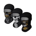 thumbnail image 1 of 3pzs Pasamontañas Calaveras Protección Sol Para Halloween Malubero Negro, 1 of 2