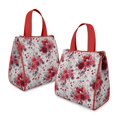 thumbnail image 2 of Pioneer Flower Floral Print Pattern Insulated Lunch Bag for Women & Adults,Large Portable Soft Cooler Lunch Bag,Thermal Food Storage Tote with Pearl Cotton,8.66L,8.75x5.75x9.5 Inch, 2 of 6