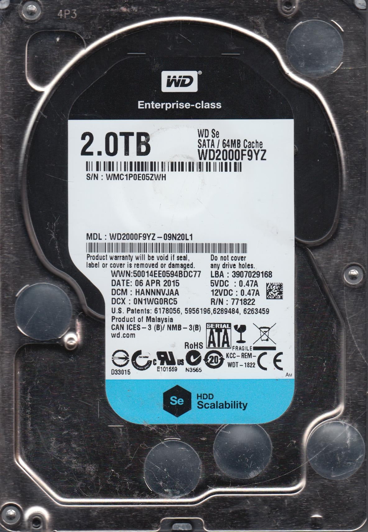 WD Blue 6TB Internal PC Storage HD - 5400 RPM SATA 6Gb/s 256MB