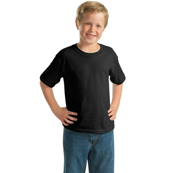 Gildan Boys 100 Percent Cotton Short Sleeve T-Shirt. 2000B