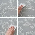 thumbnail image 5 of Round Fitted Vinyl Tablecloth with Flannel Backing, Elastic Edge Waterproof Table Cloth Plastic Table Cover for Indoor & Outdoor, 5 of 6