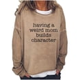 thumbnail image 2 of Pntutb mujeres de gran tamaño texto divertido letra impresa cuello redondo manga larga suelta solo sudadera tops pulóver blusa Pntutb Pntutb-2436, 2 of 3
