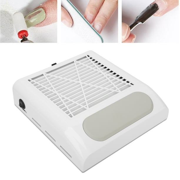 Colector de Polvo de Uñas Extractor de Polvo de Uñas Eléctrico Equipo de Arte de Uñas con Filtro Reutilizable Aspiradora de Uñas de 80 W de Potencia de Succión Fuerte para Anggrek Otros